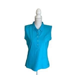 McILHenny Tabasco Women’s Sleeveless Collared Golf Polo, Size Medium